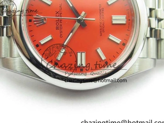 Bracelet Jubilee Dial SS A2813 Perpetual BP 41mm on Oyster Maker Best Red Edition 124300 0104